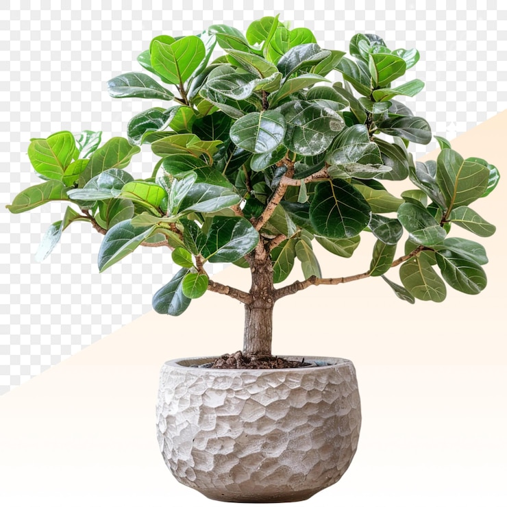 PSD 一棵有盆的植物,上面有盆,上面有植物的图片