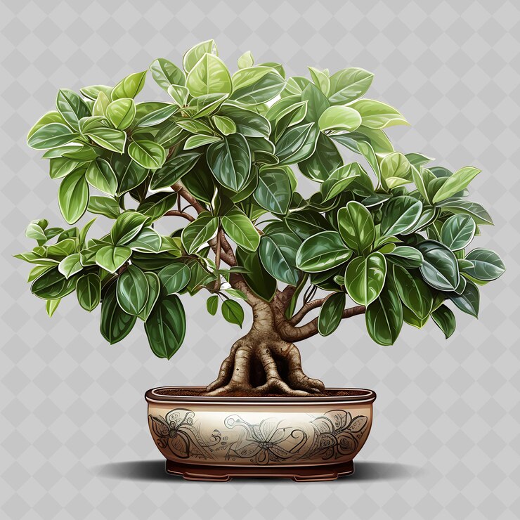 PSD 一棵花盆植物,上面有一棵花盆