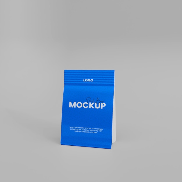 Pouch bag 3d mockup