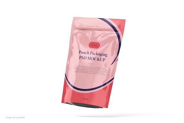 PSD pouch bag design mockup