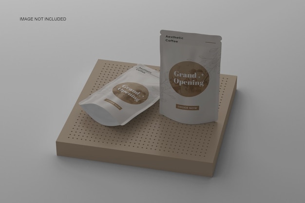 Pouch caffee mockups