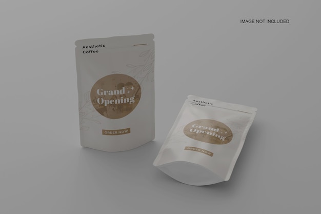 PSD pouch caffee mockups