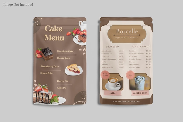 PSD mockup di caffè a sacchetto