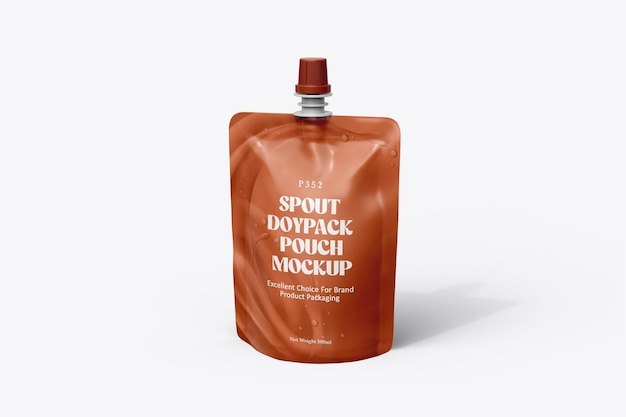 PSD Мокет упаковки pouch juice doypack для брендинга