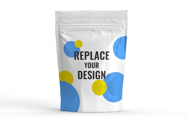 Pouch mockup realistisch