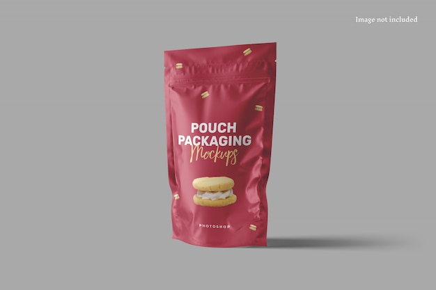 Pouch packaging mockup