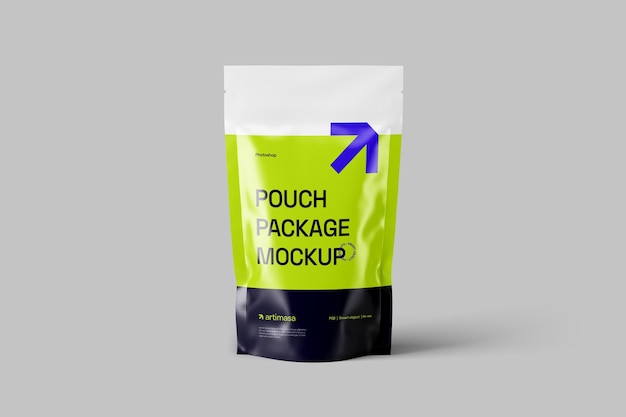 pouch packaging mockup