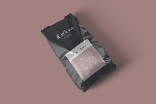 PSD pouch packaging mockup