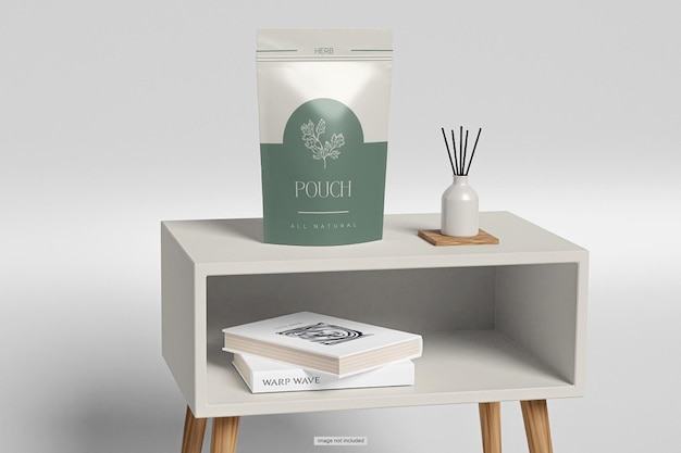 PSD pouch packaging mockup