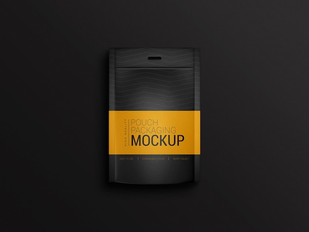 Pouch packaging mockup