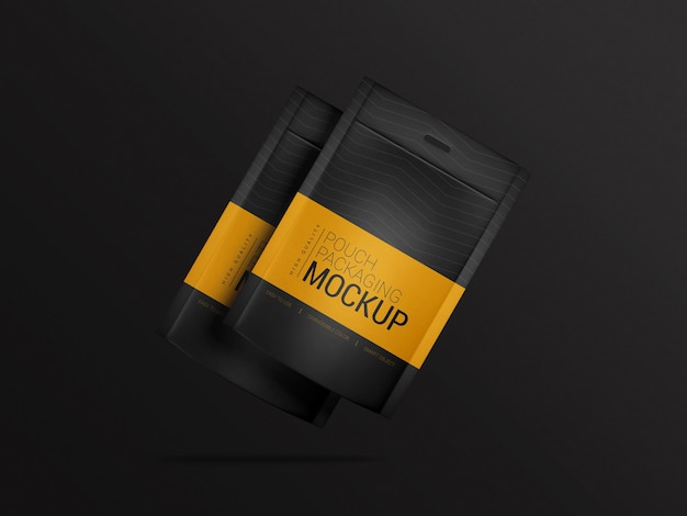 Pouch packaging  mockup