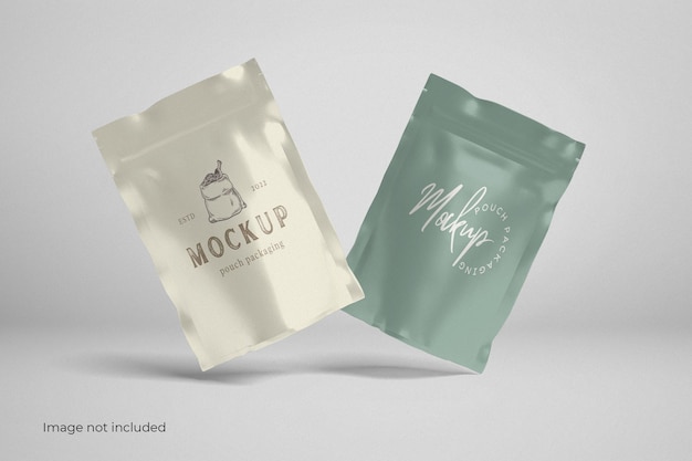 PSD pouch packaging mockup