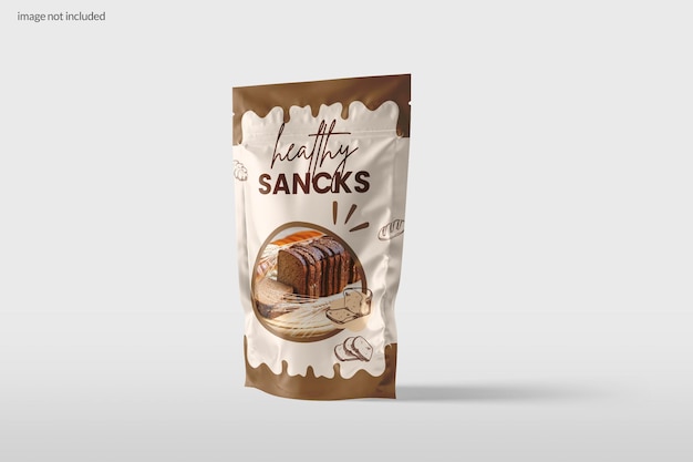 Pouch packaging mockup