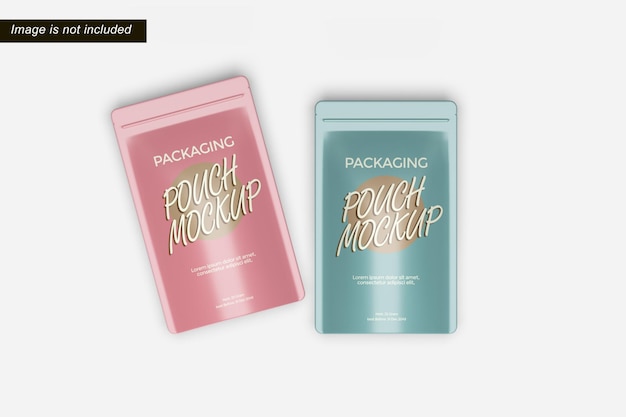 PSD pouch packaging mockup