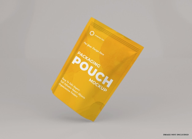 PSD pouch pakket mockup ontwerp geïsoleerd