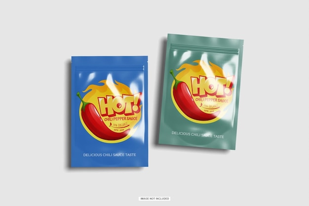 PSD pouch sachet mockup