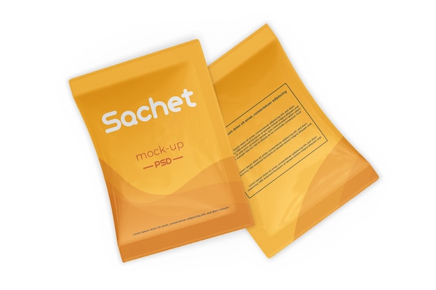 Pouch sachet mockup