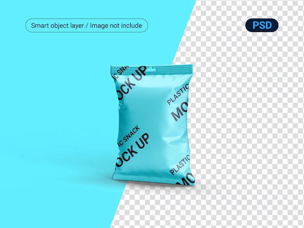 Mockup di snack a sacchetto