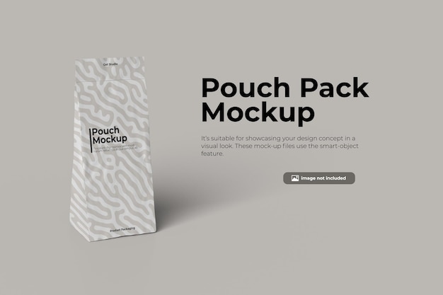 Pouch verpakking mockup ontwerp