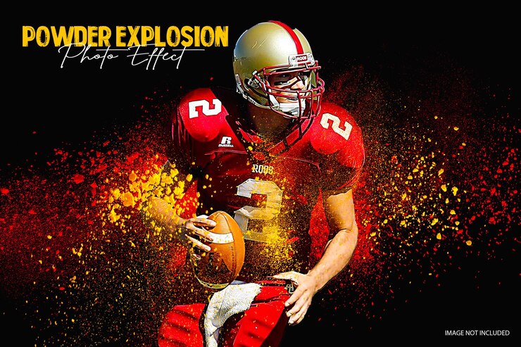 Powder Explosion Photo Effect