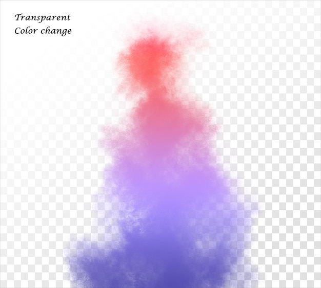 Powder explosion on transparent background