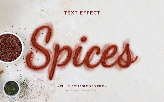 PSD powder text effect