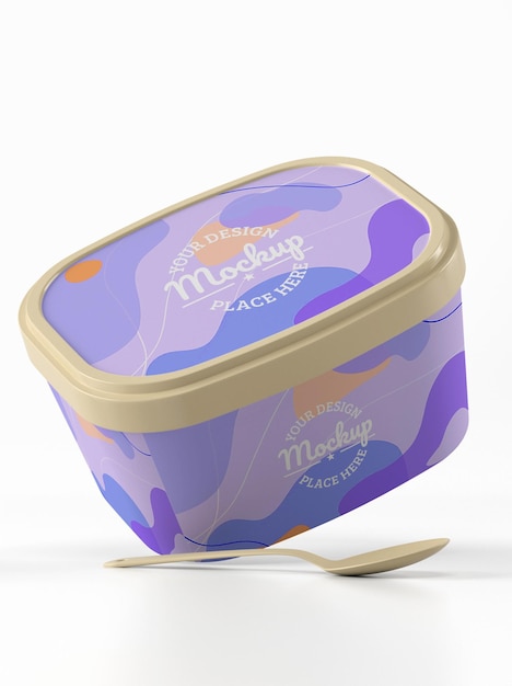 PSD powdered milk container mockup design