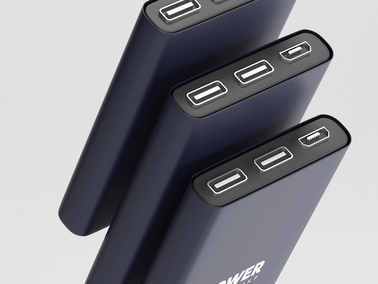 PSD power bank mockup