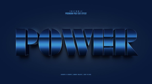 PSD power editable premium psd text effect