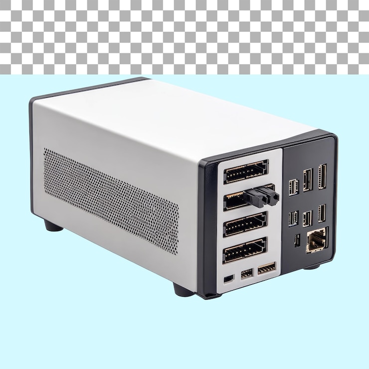 PSD power supply unit psu on alpha transparent isolated on white background png cut out file clapping path