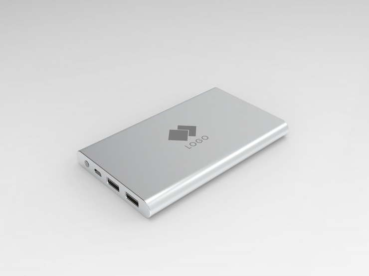 PSD powerbank mockup, gadget