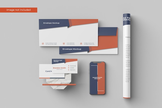 PSD prachtige briefpapier mockup