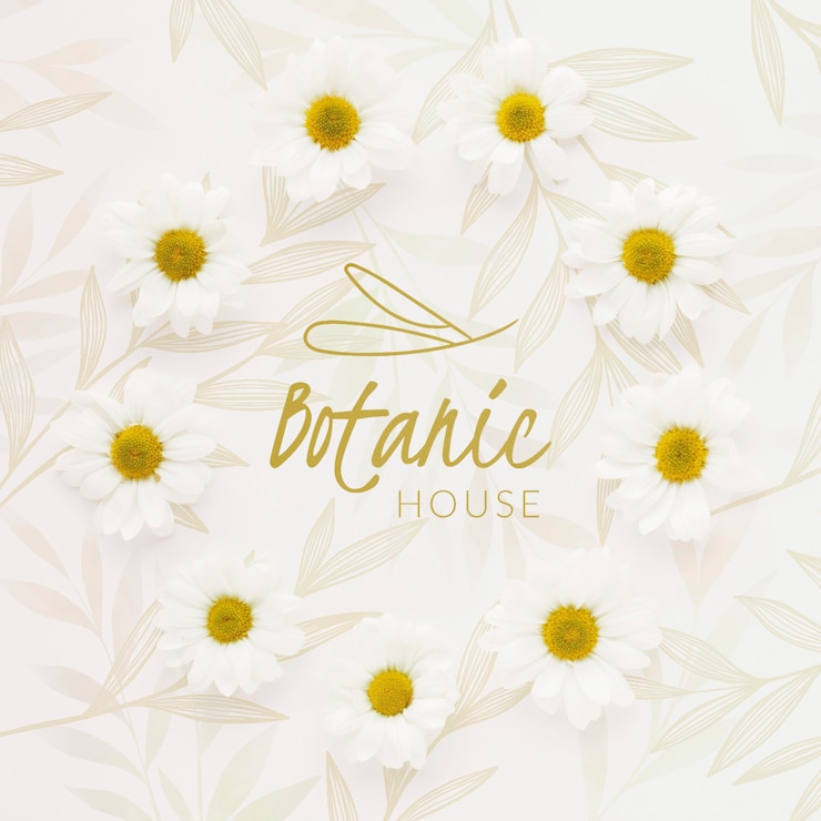 PSD prachtige lente bloemen concept mock-up