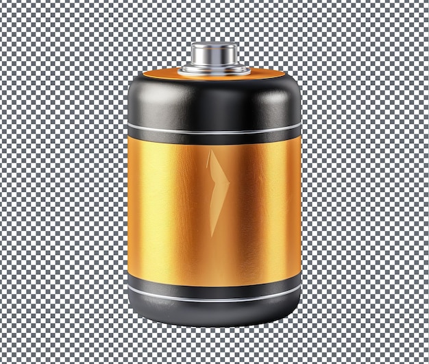 PSD practical battery isolated on transparent background