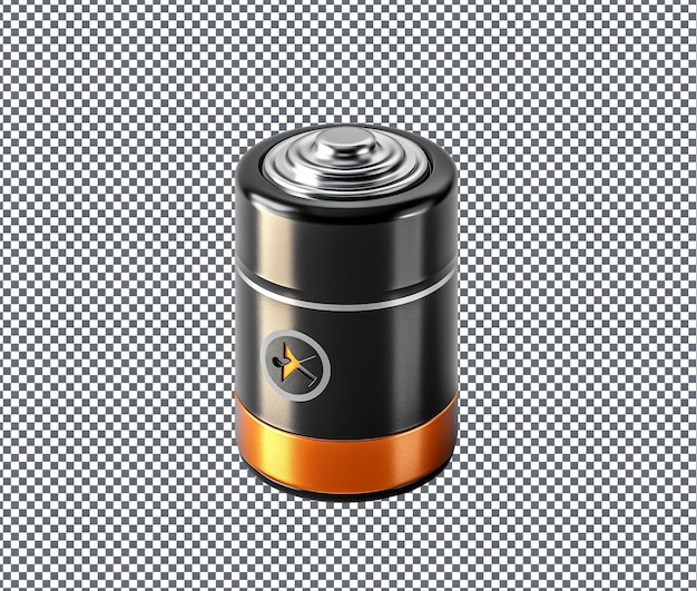 PSD practical battery isolated on transparent background