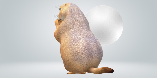 Prairie Dog isolated on a Transparent Background