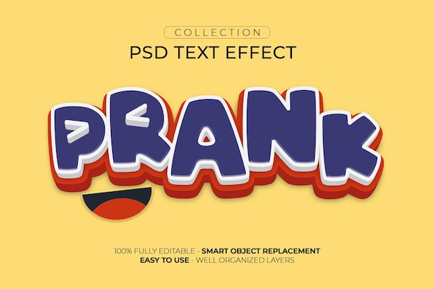 Prank niestandardowy efekt tekstowy