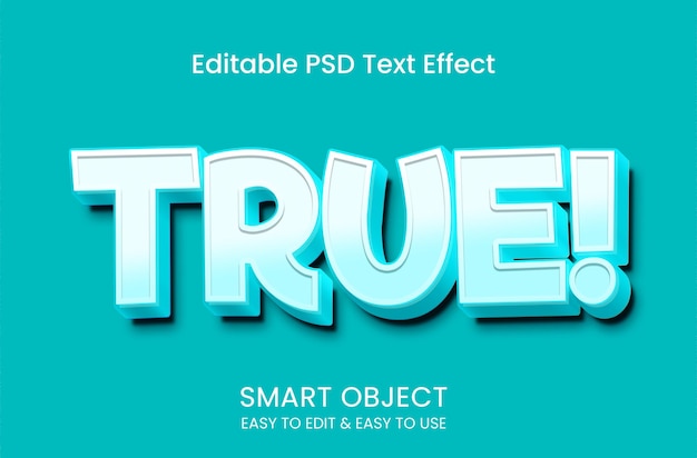 Prawdziwy edytowalny efekt tekstowy PSD