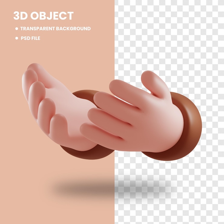 PSD молиться 3d-рендеринговый элемент