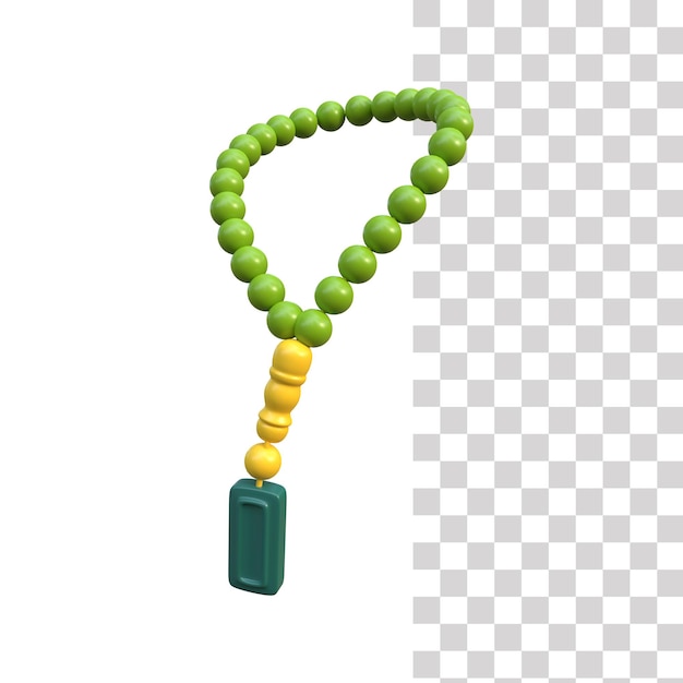 PSD prayer beads 3d icon