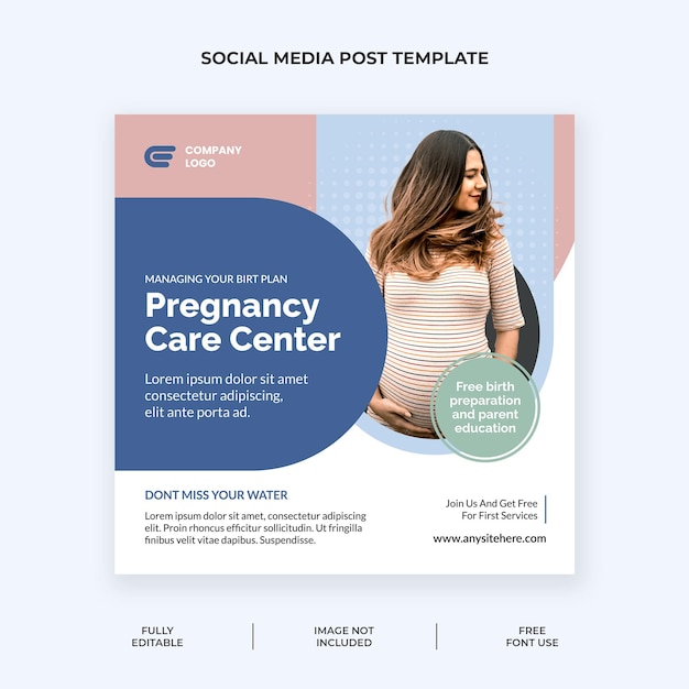 pregnancy care center social media post