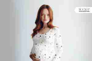 PSD pregnancy clothes mockup design