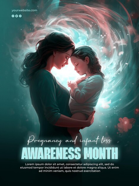 Pregnancy And Infant Loss Awareness Month Flyer