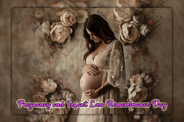 PSD pregnancy and infant loss remembrance day and world prematurity day for social media post