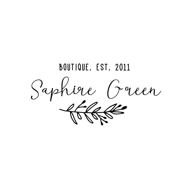 PSD premade logo laurel feminine psd