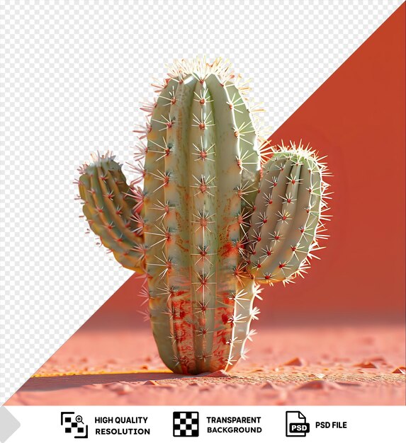 Premie van cactus in de woestijn cactus png psd