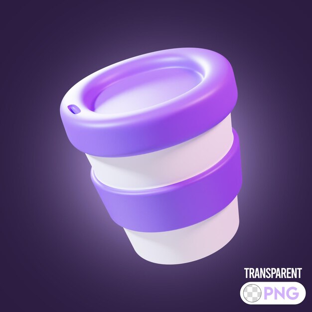 PSD premium 3d render coffee cup business icon