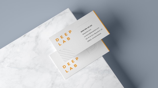 PSD premium business card mockup