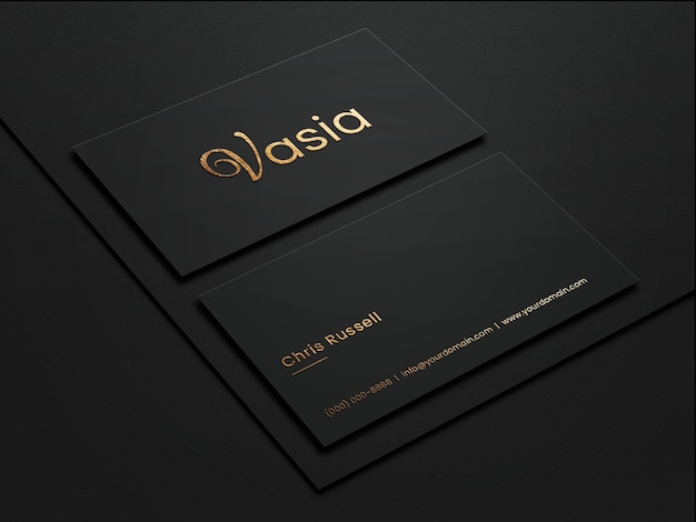 PSD mockup di biglietti da visita premium