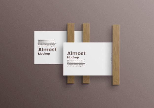 Premium business card psd mockup design